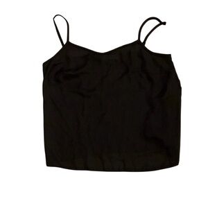 Detective Black Spaghetti Strap Tank‎ Top y2k goth